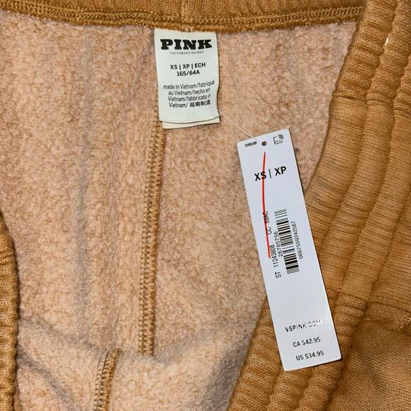Victoria’s Secret PINK Fleece-Lined Lounge Shorts - Golden Tan - Size XS - Picture 5 of 5